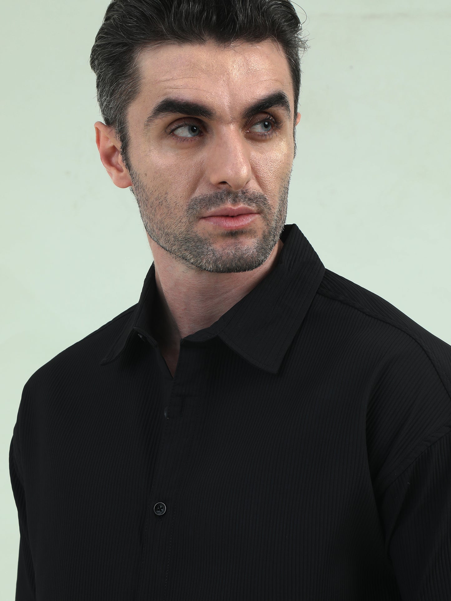 Black Stack Fabric Shirt – A Statement of Style and Comfort - D&K LUXUR