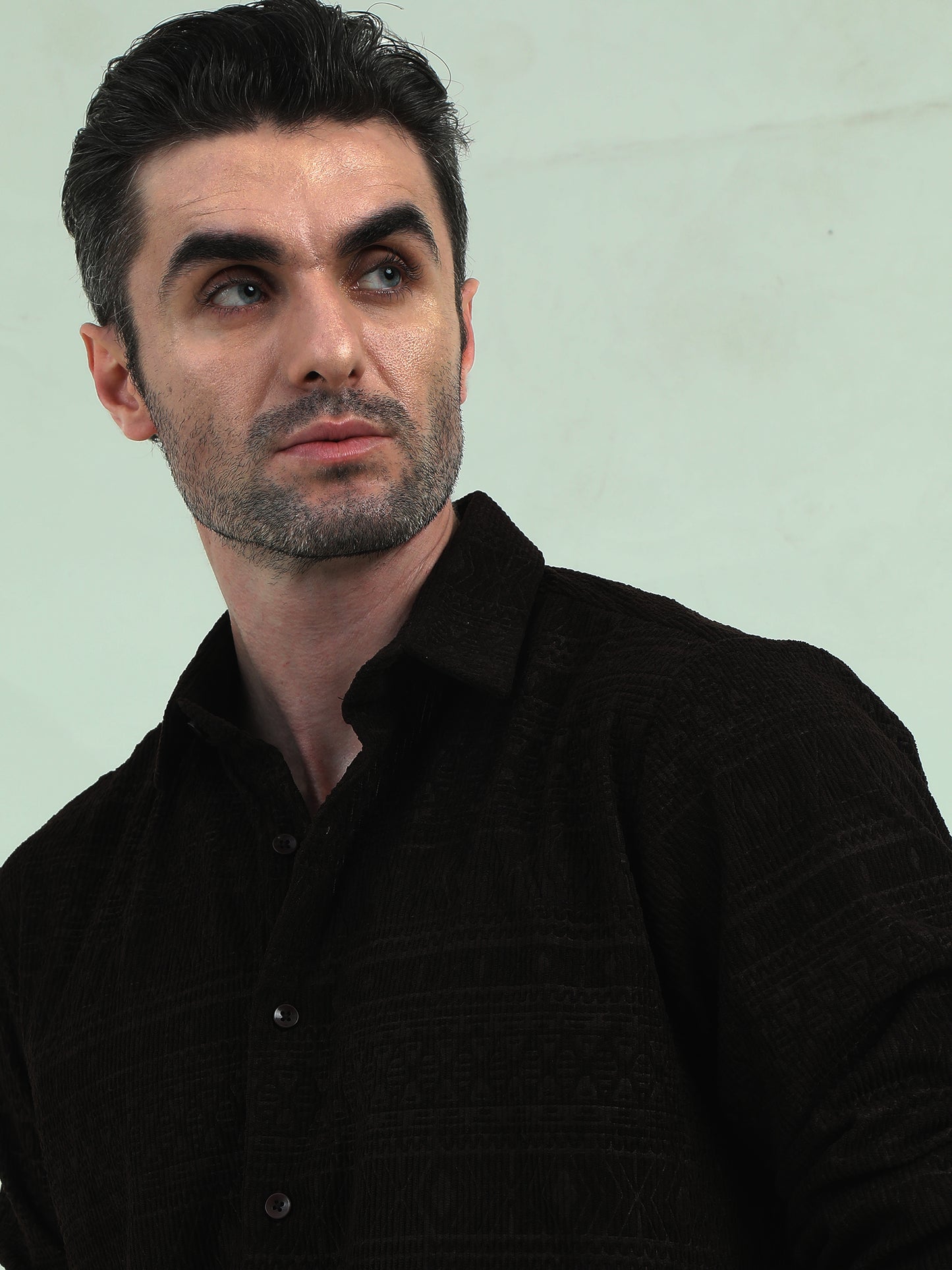 Coffee Corduroy Shirt – Timeless Texture with a Cultural Edge - D&K LUXUR