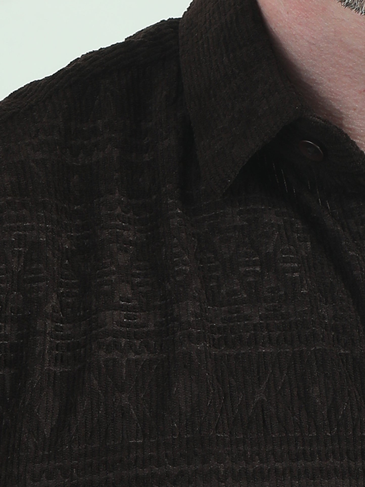 Coffee Corduroy Shirt – Timeless Texture with a Cultural Edge - D&K LUXUR