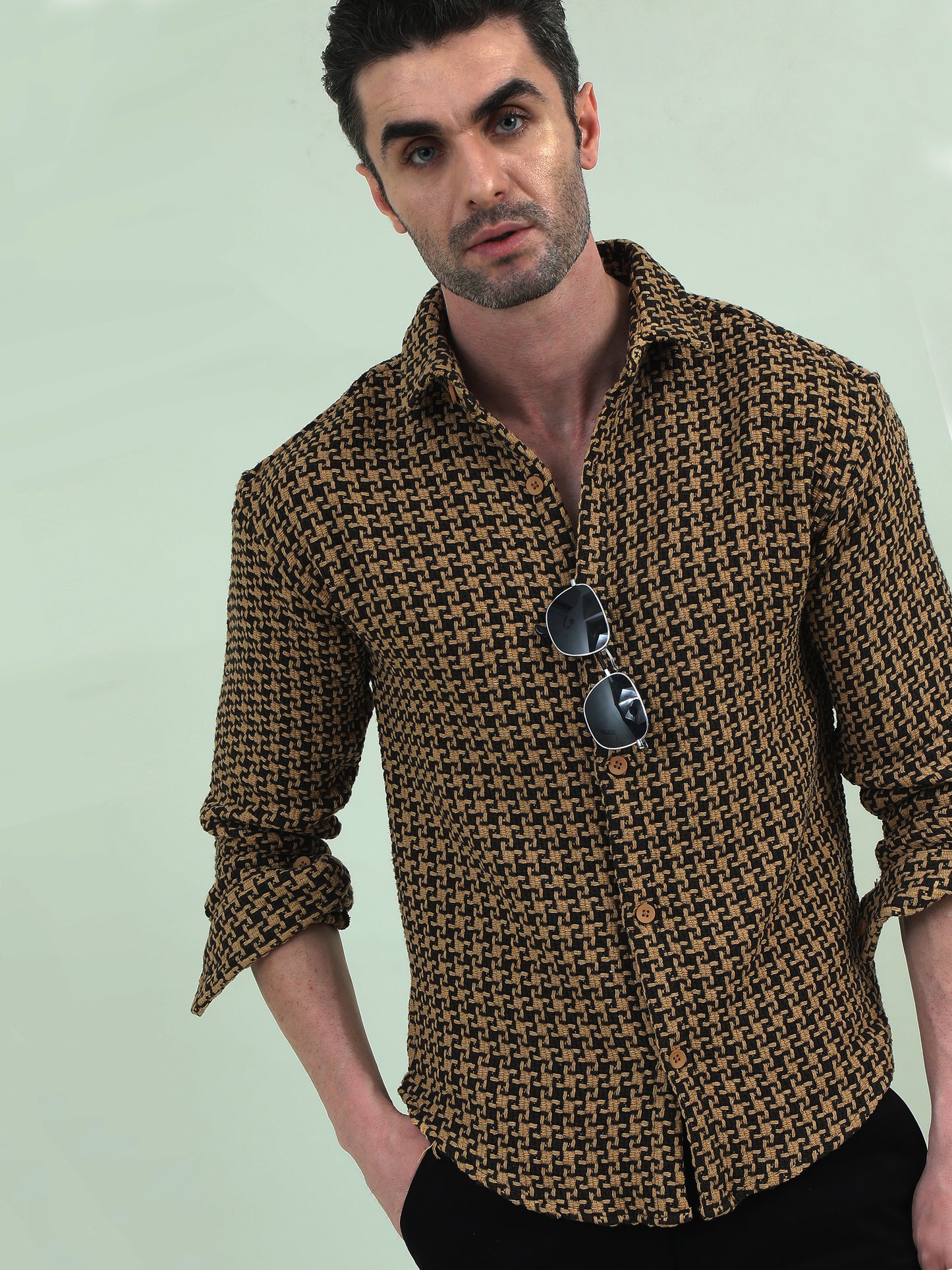 Cotton Jute Shirt – Textured Elegance with Everyday Comfort - D&K LUXUR