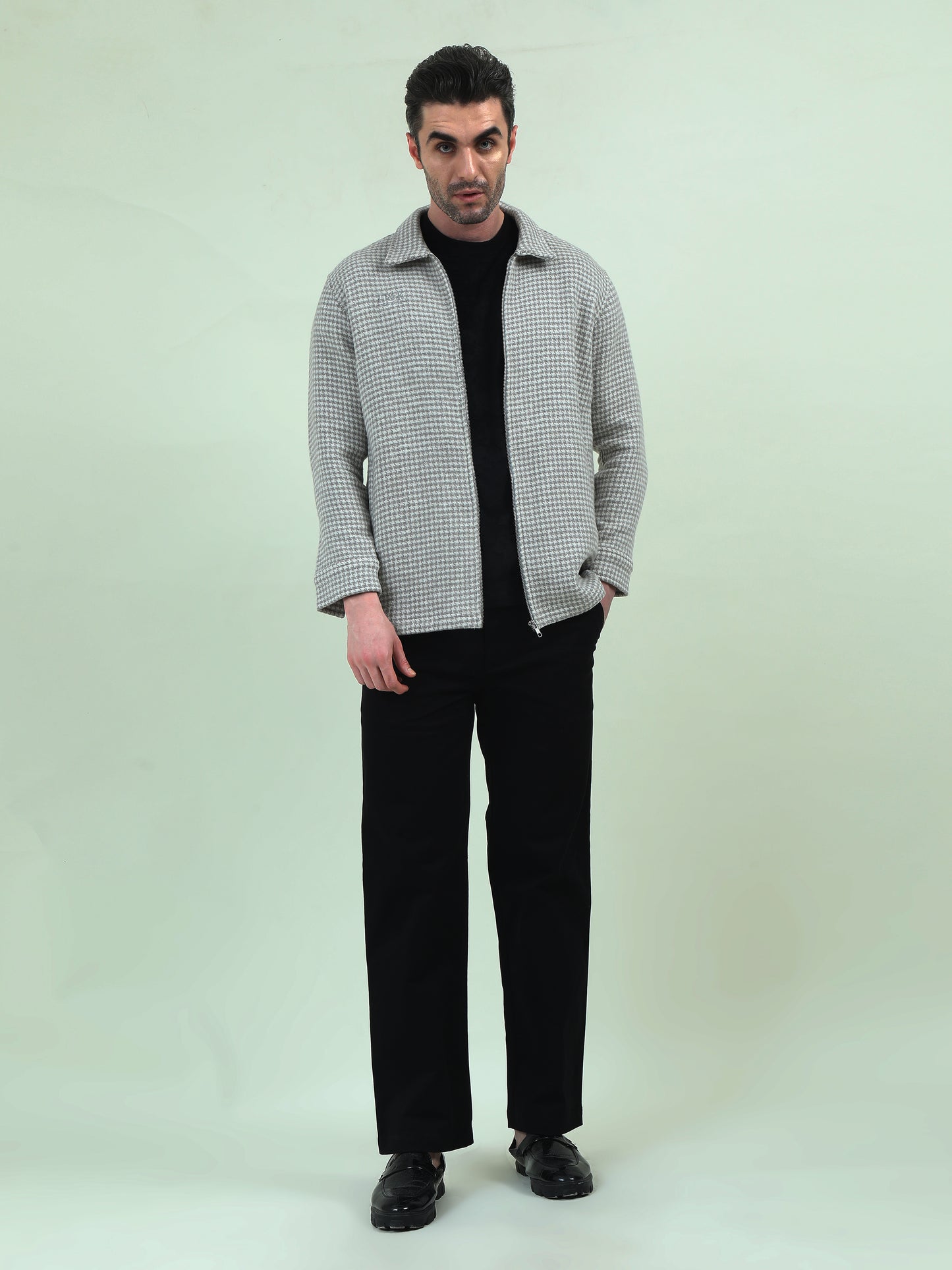Houndstooth VIP Jacket – Classic Elegance with a Modern Edge - D&K LUXUR