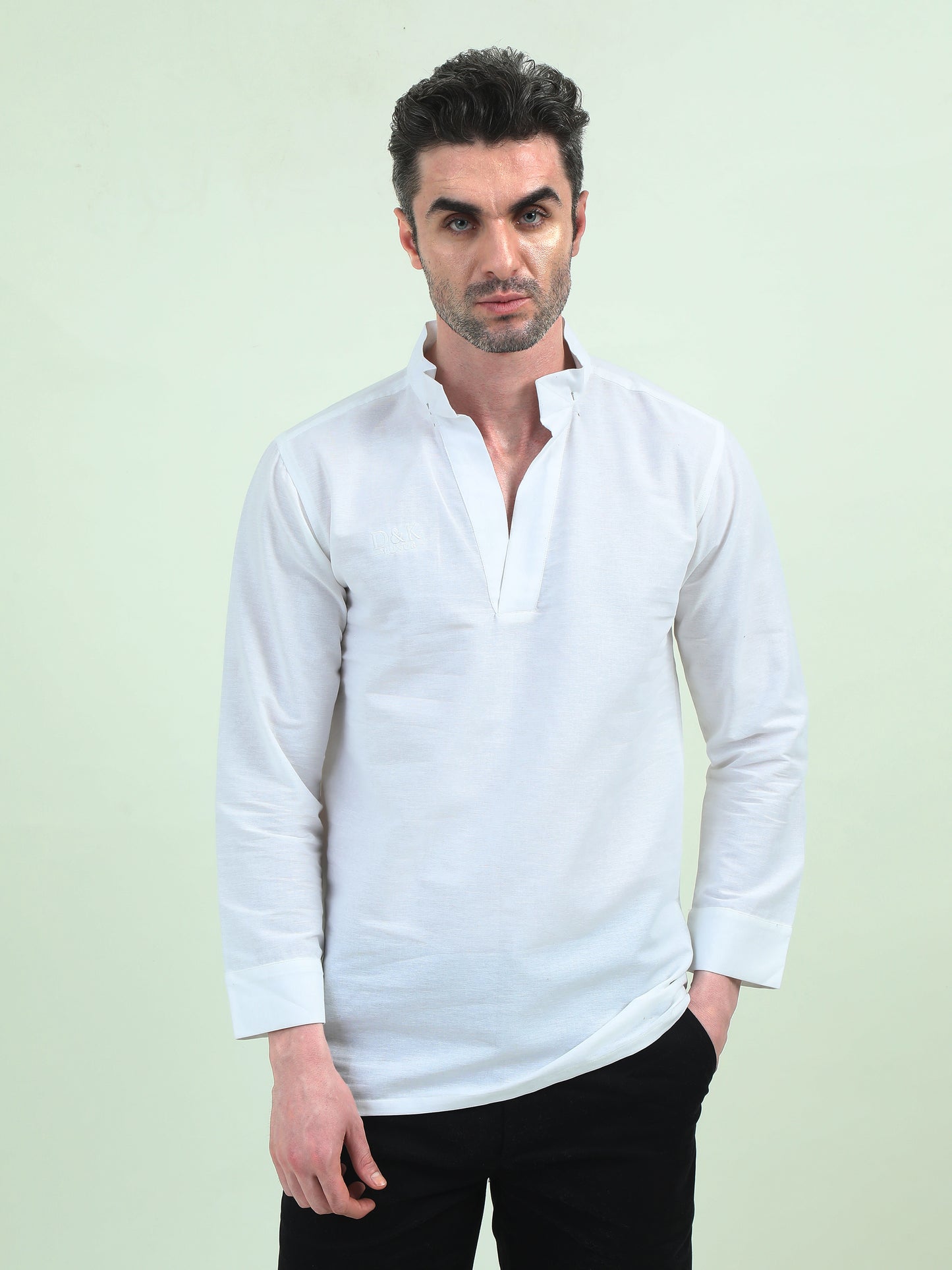 Linen Full-Sleeve T-Shirt – Effortless Style, Ultimate Comfort - D&K LUXUR