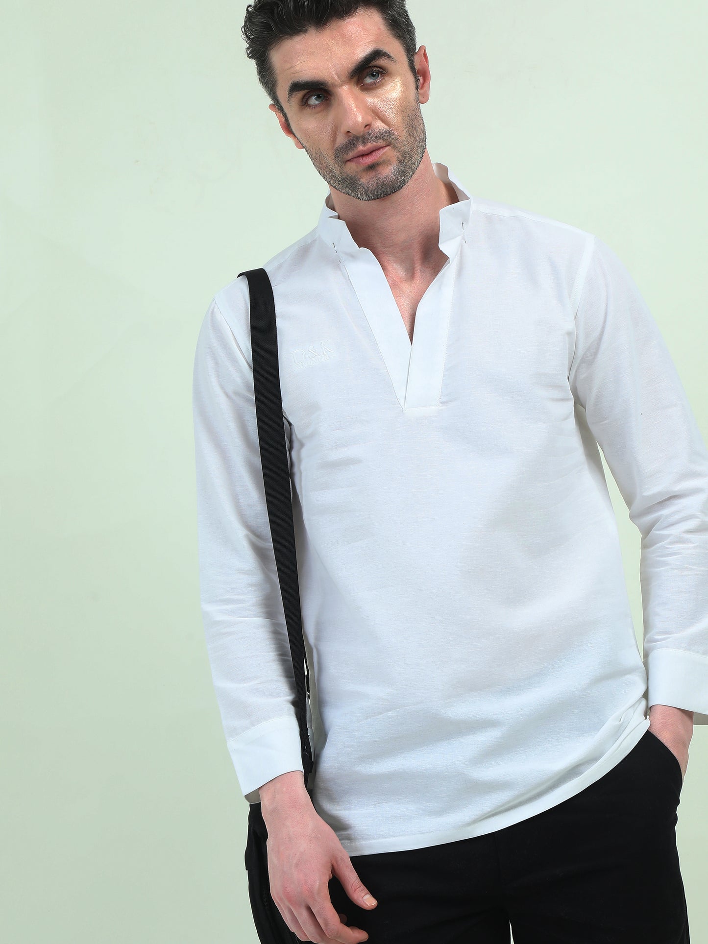 Linen Full-Sleeve T-Shirt – Effortless Style, Ultimate Comfort - D&K LUXUR