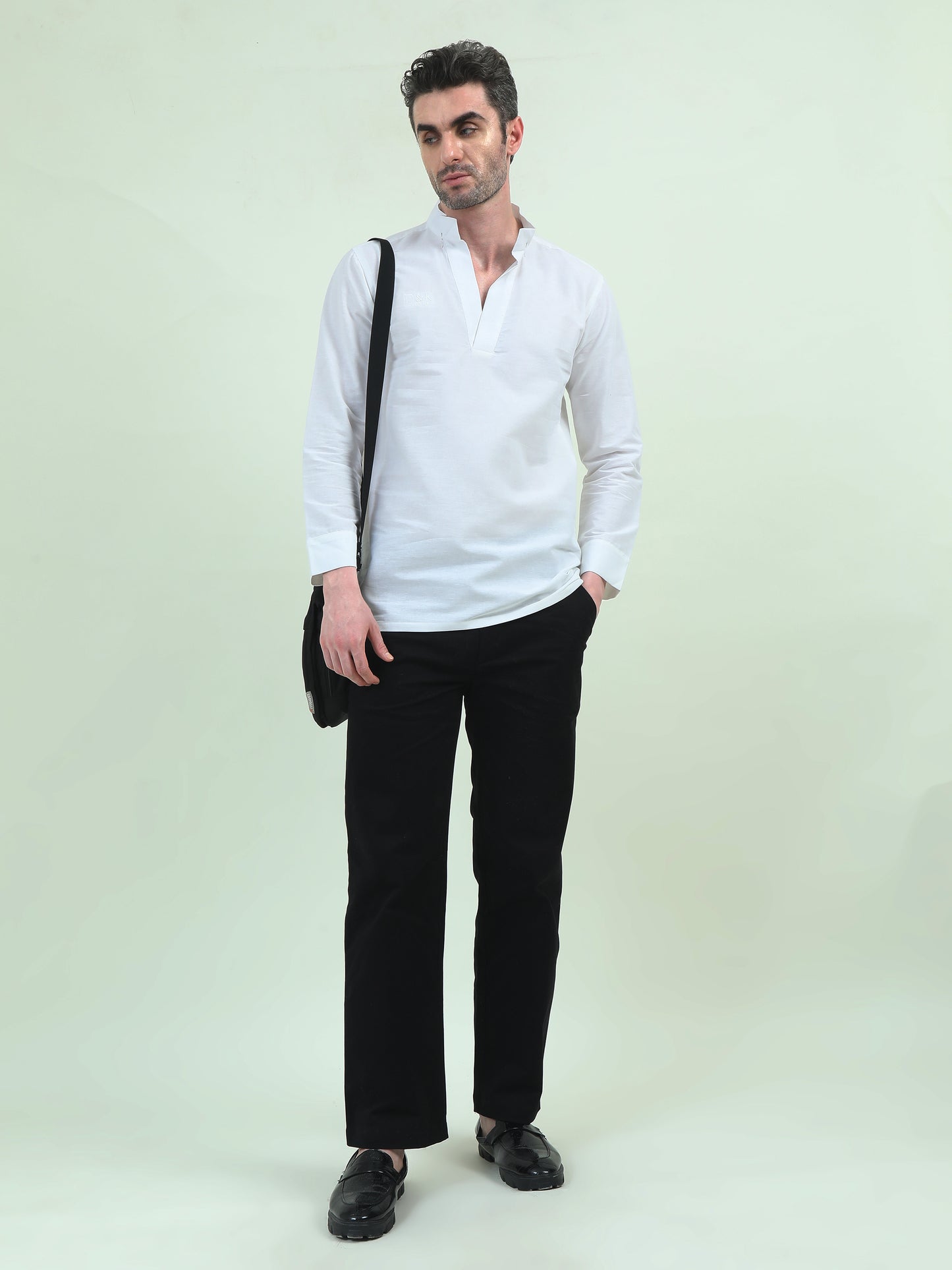 Linen Full-Sleeve T-Shirt – Effortless Style, Ultimate Comfort - D&K LUXUR
