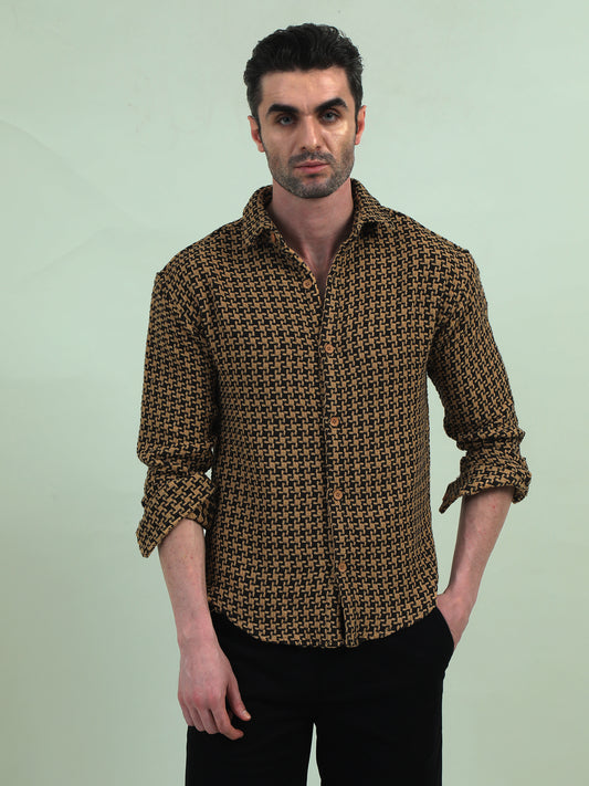 Cotton Jute Shirt – Textured Elegance with Everyday Comfort - D&K LUXUR