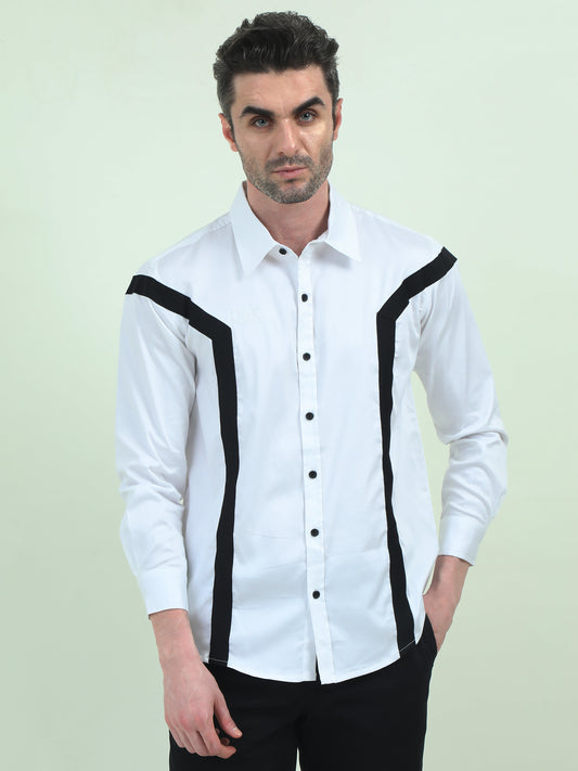 Double Stripes Formal Shirt – Sharp, Elegant & Office-Ready - D&K LUXUR