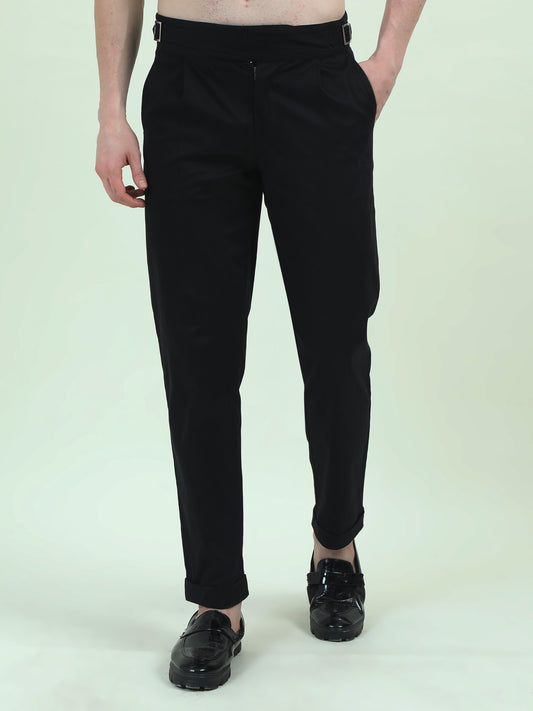 Black Gurkha Pants – Refined Elegance for Formal Wear - D&K LUXUR