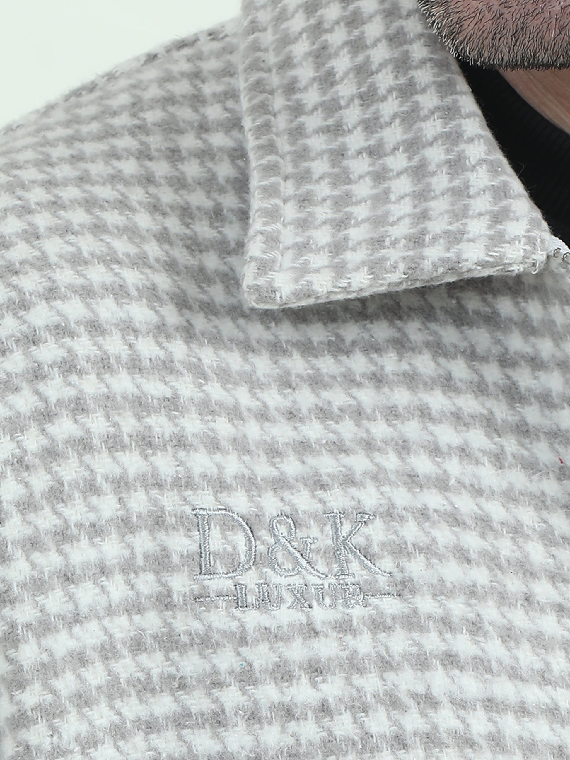 Houndstooth VIP Jacket – Classic Elegance with a Modern Edge - D&K LUXUR