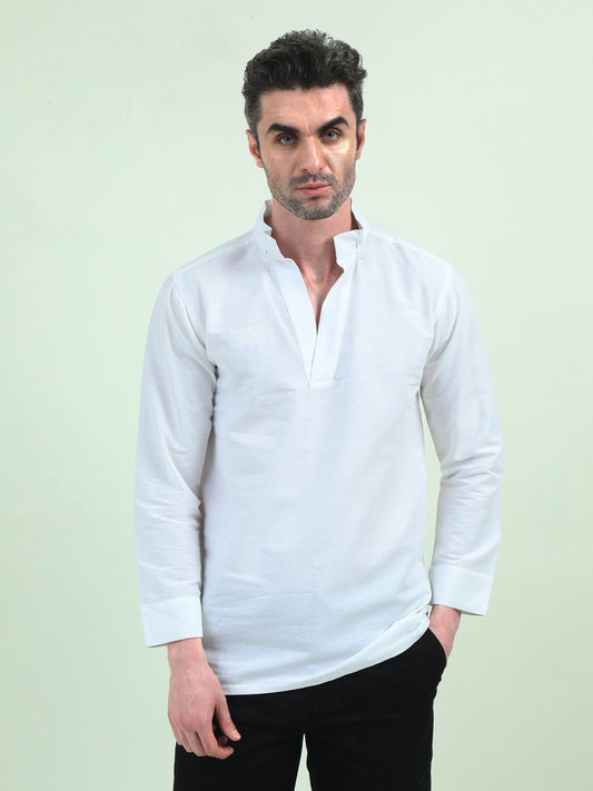Linen Full-Sleeve T-Shirt – Effortless Style, Ultimate Comfort - D&K LUXUR