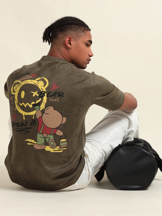 Teddy Back Print T-Shirt – Playful, Bold & Perfect for Casual Fridays - D&K LUXUR